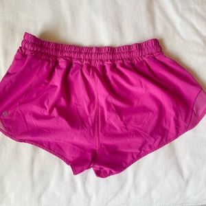 Lululemon Sonic Pink Hotty Hot Shorts